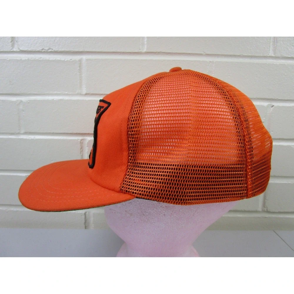 Vintage 80s Snapback Trucker Hat Motorcycle Club Forest City‎ Riders MC Illinois